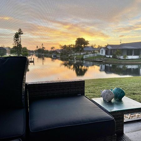 Serenity Waterfront Villa With King Suite, Private Pool, Great Lanai Enclosure And Long Water Views 케이프코럴 외부 사진